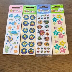 Vintage Sandylion Sticker Bundle 4 Sheets Unopened Unused
